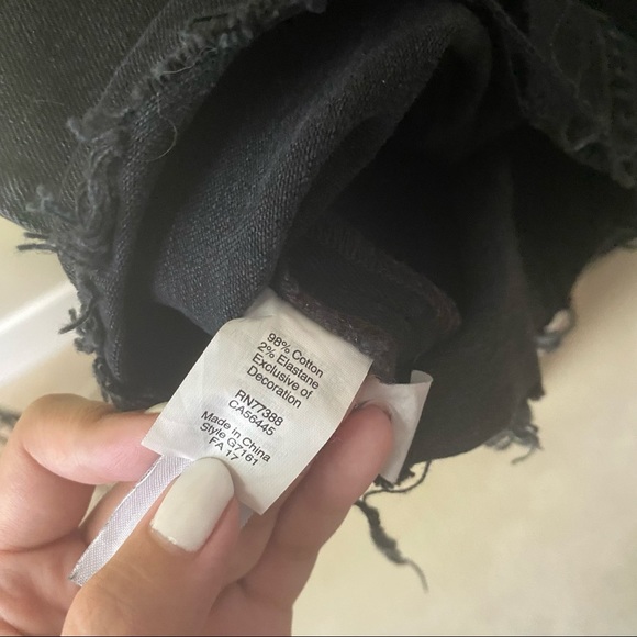 MADEWELL Black Raw Edge Mini Denim Skirt - Picture 7 of 7